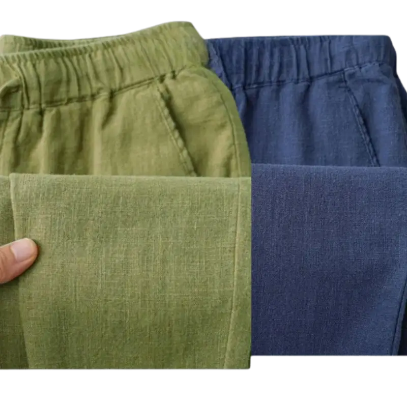 2 Pcs Combo) Summer Comfortable Soft Cotton Trouser